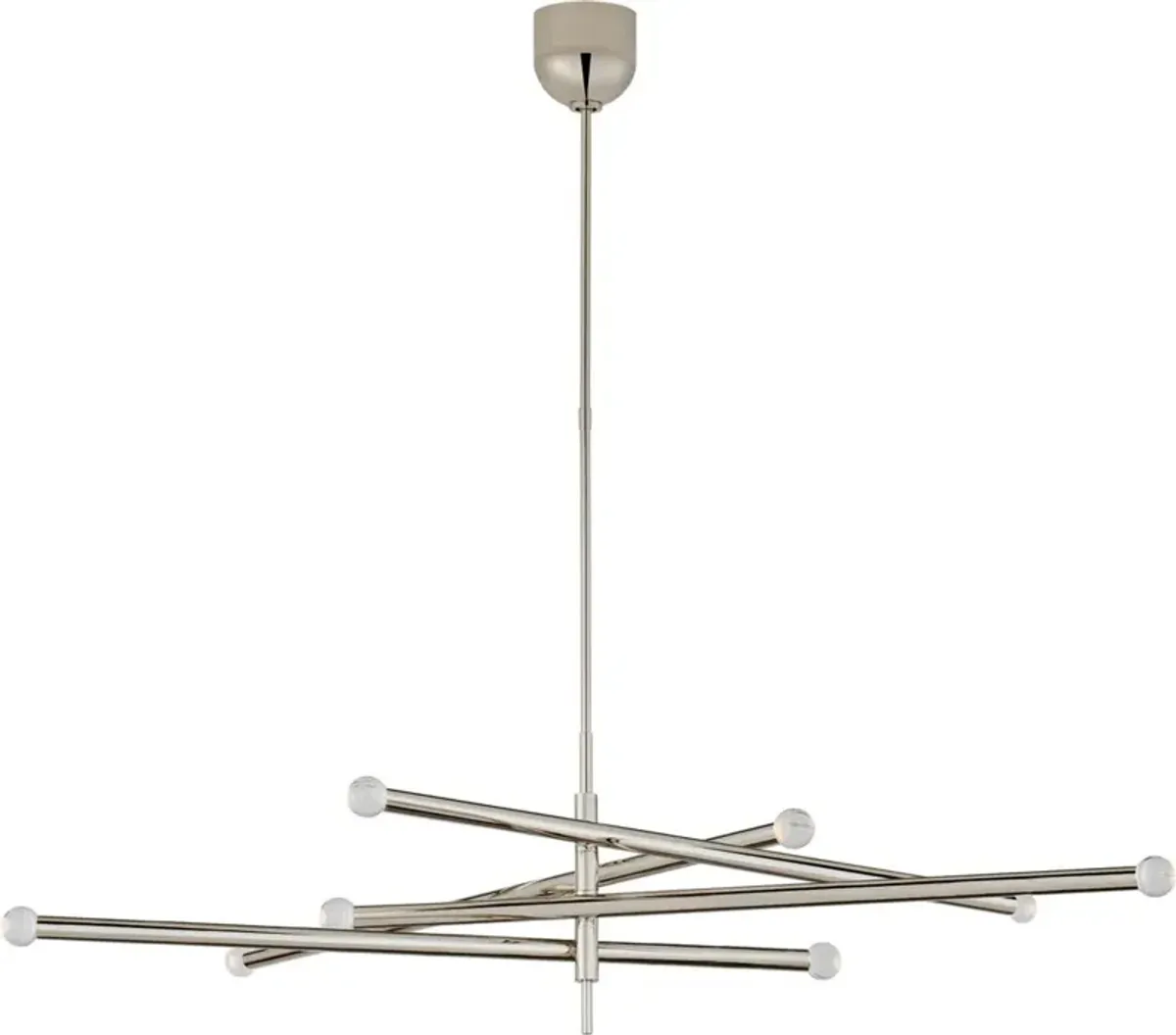 Visual Comfort - Rousseau Grande 8-Light Orb Articulating Chandelier - Silver