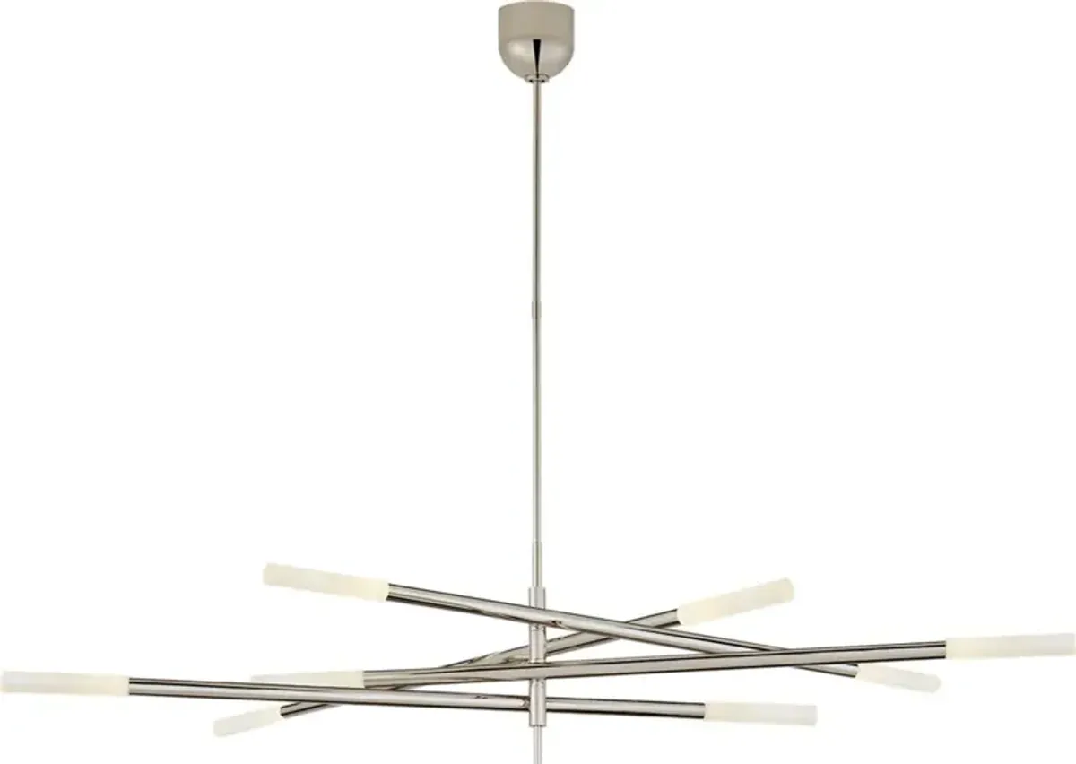 Visual Comfort - Rousseau Grande 8-Light Articulating Chandelier - Silver