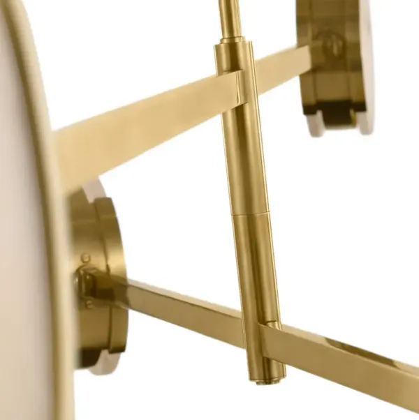 Visual Comfort - Melange 72" Alabaster Multi-Positional Chandelier - Gold