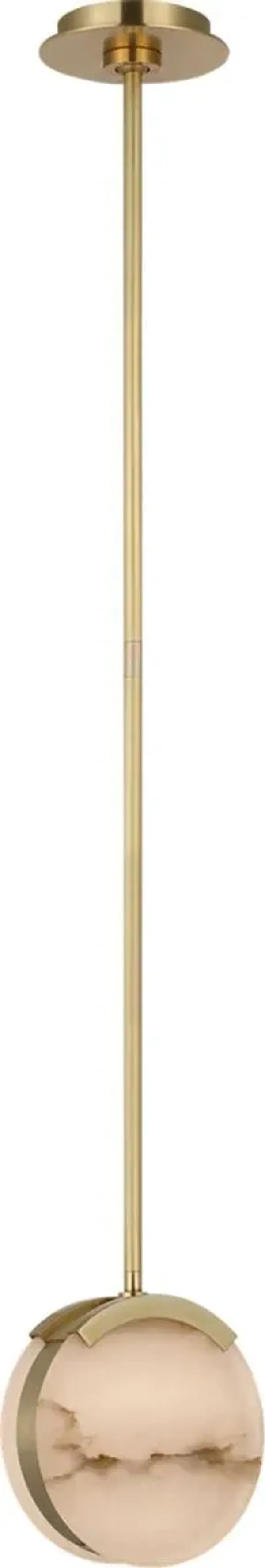 Visual Comfort - Melange 7" Alabaster Pendant - Gold