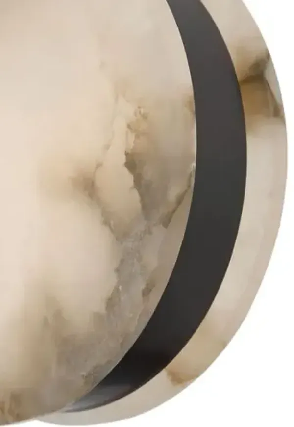 Visual Comfort - Melange 7" Alabaster Pendant - Black