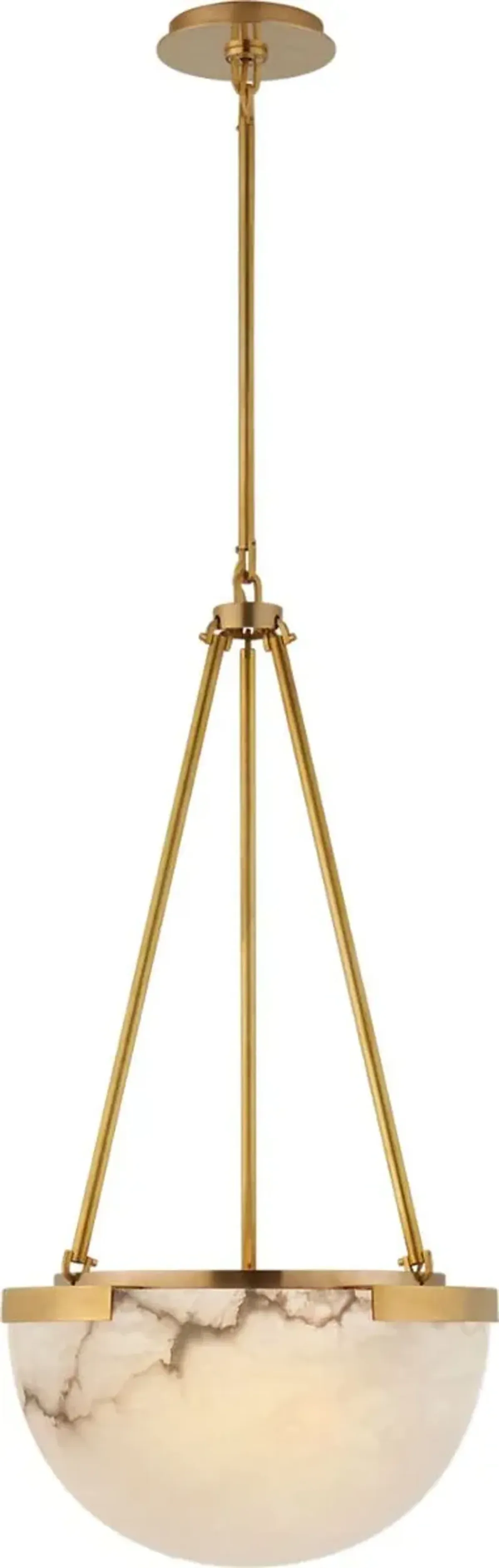 Visual Comfort - Melange Alabaster Small Pendant - Gold