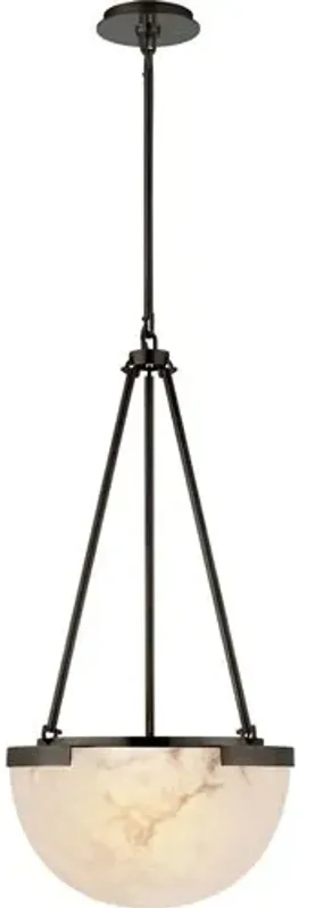 Visual Comfort - Melange Alabaster Small Pendant - Brown