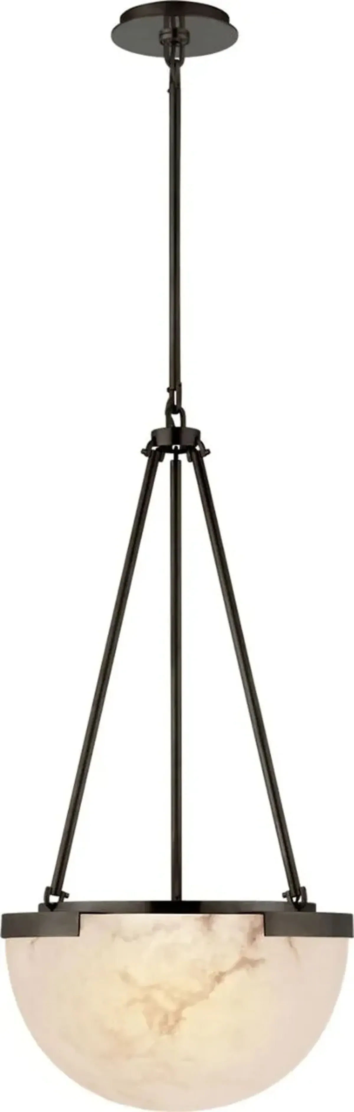 Visual Comfort - Melange Alabaster Small Pendant - Brown