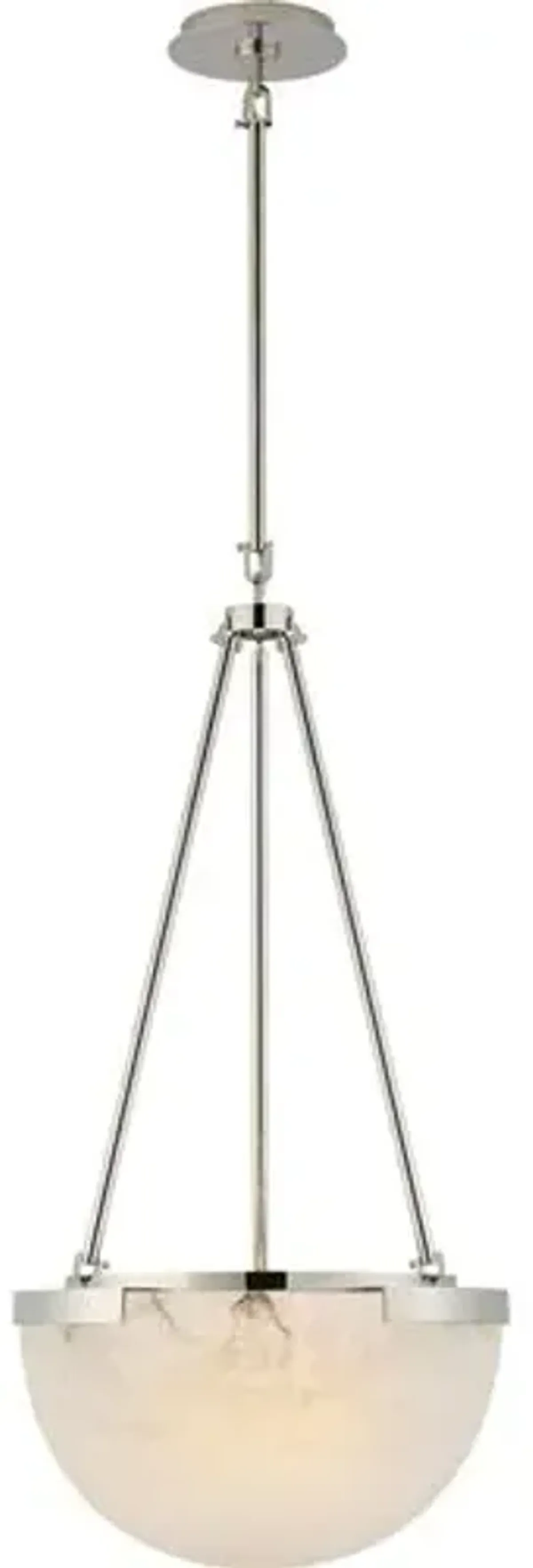 Visual Comfort - Melange Alabaster Small Pendant - Silver
