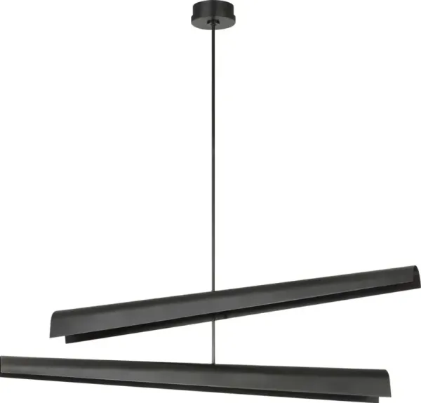 Visual Comfort - Piel 52" Multi-Positional Chandelier - Black