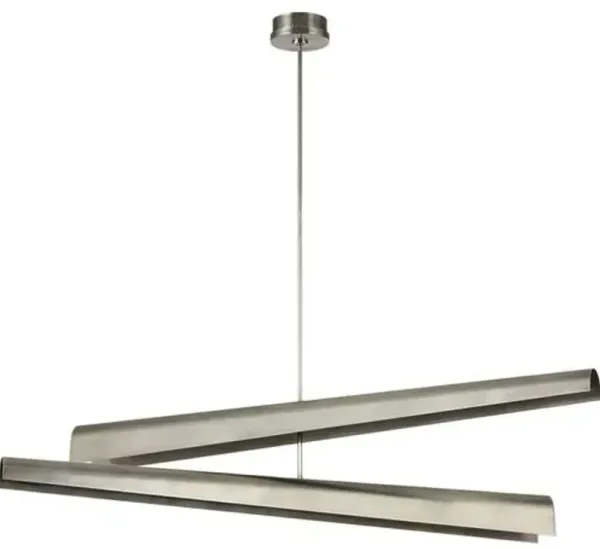 Visual Comfort - Piel 52" Multi-Positional Chandelier - Silver