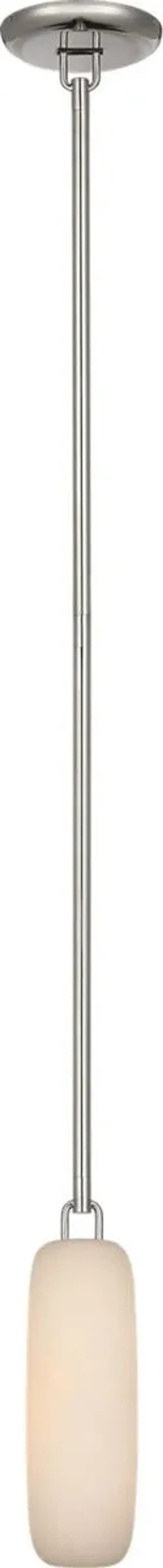 Visual Comfort - Formosa Alabaster Single Pendant - Silver