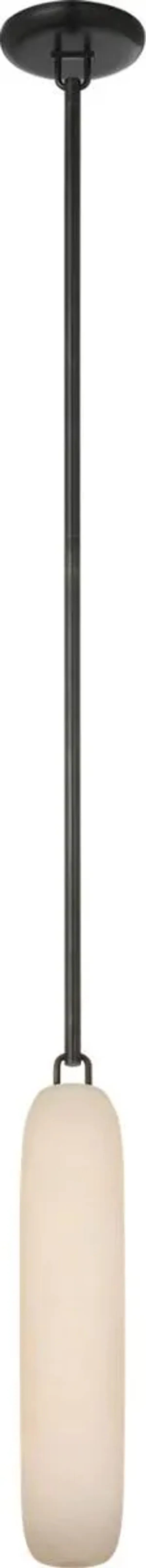 Visual Comfort - Formosa Alabaster Single Pendant - Black