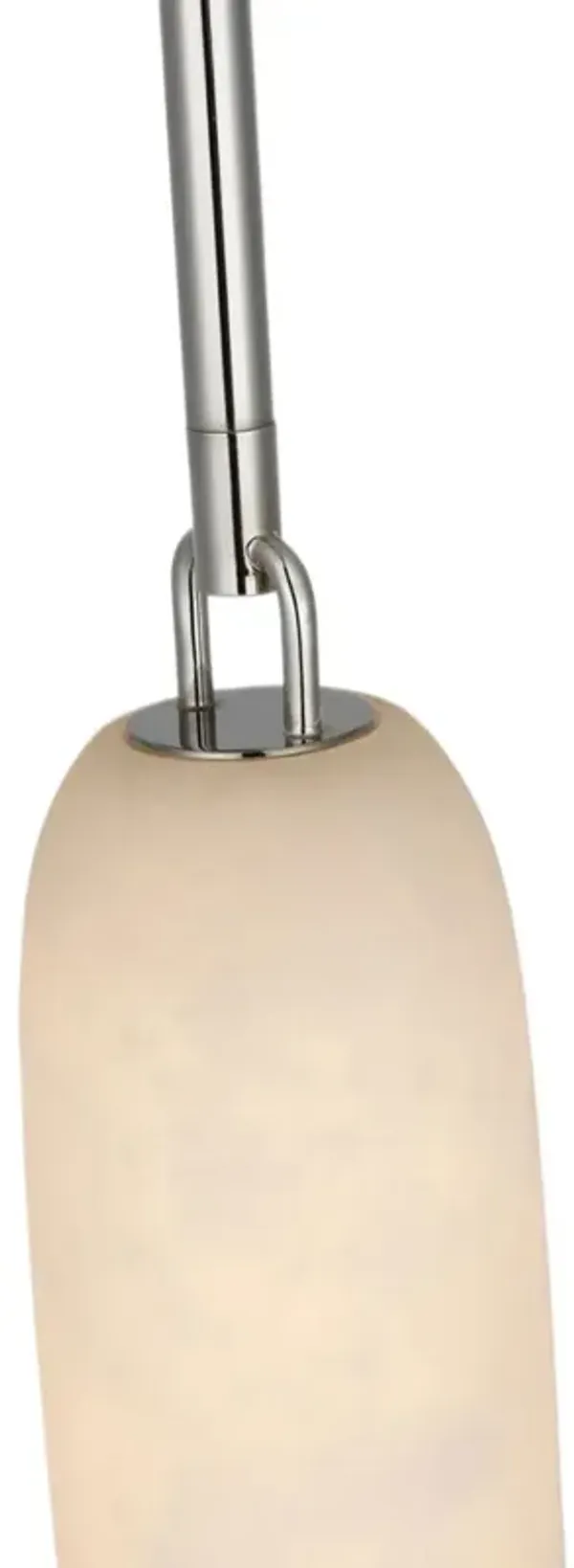 Visual Comfort - Formosa Alabaster Single Pendant - Silver