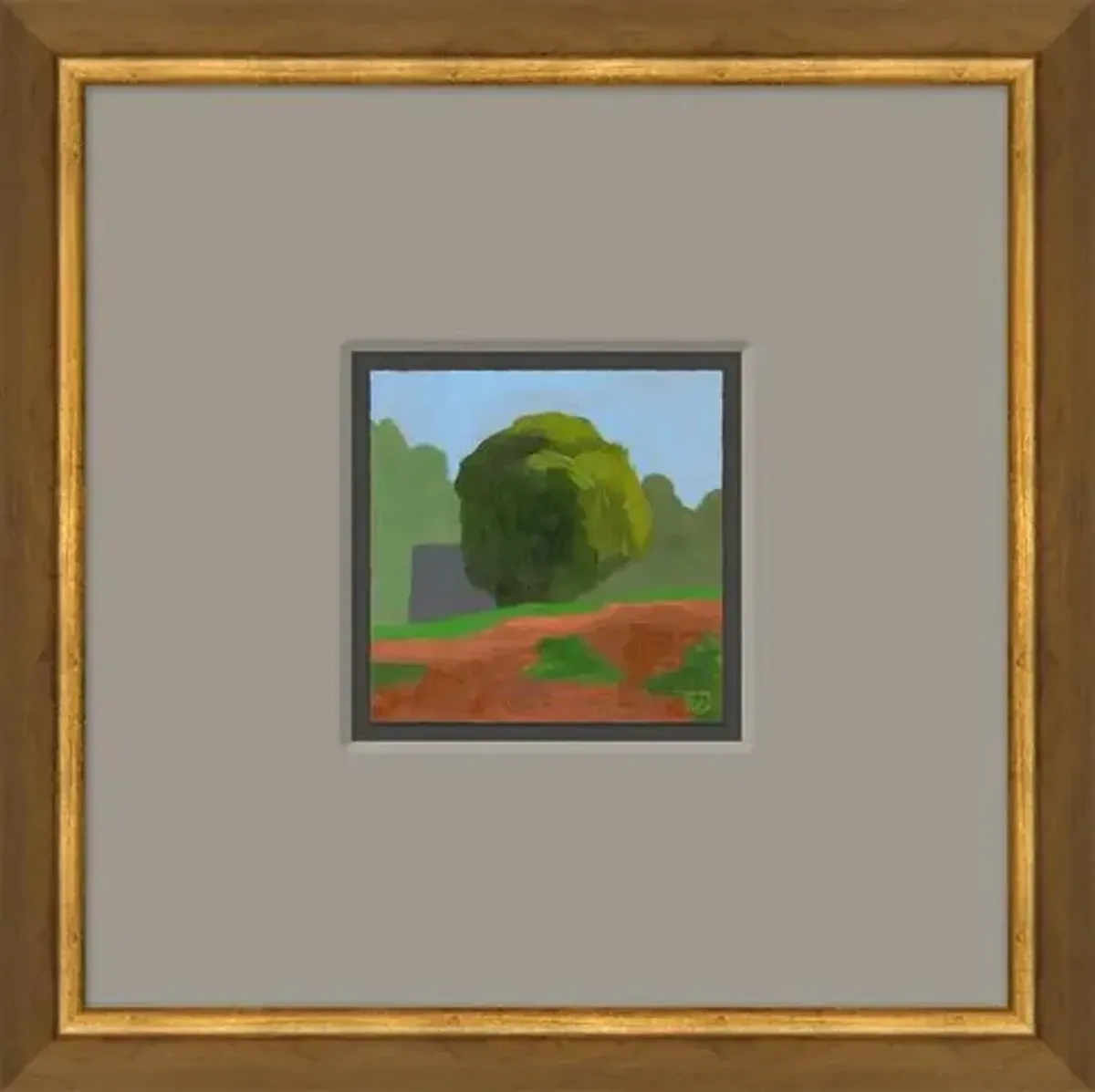 Leslie Snipes - Shrubbery with Fence - Wilkesboro - Small - Soicher Marin - Red