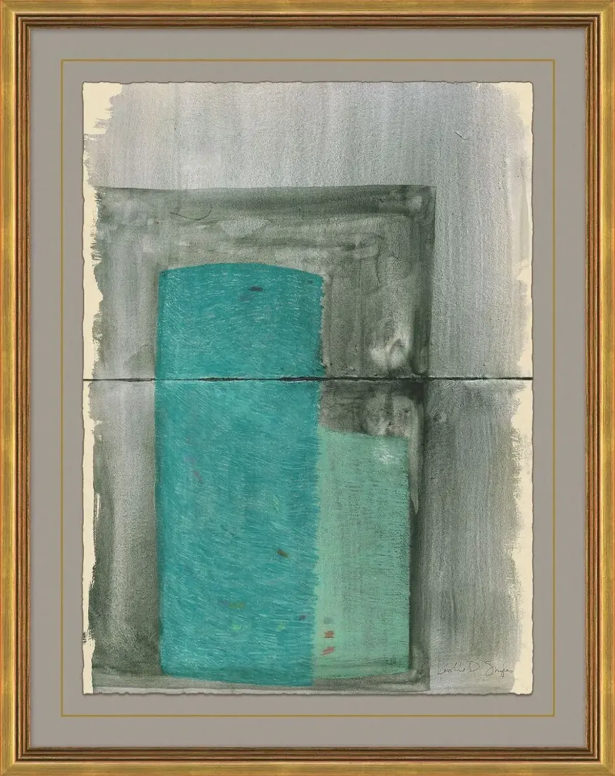 Leslie Snipes, Texture & Form Color Study VI Painting