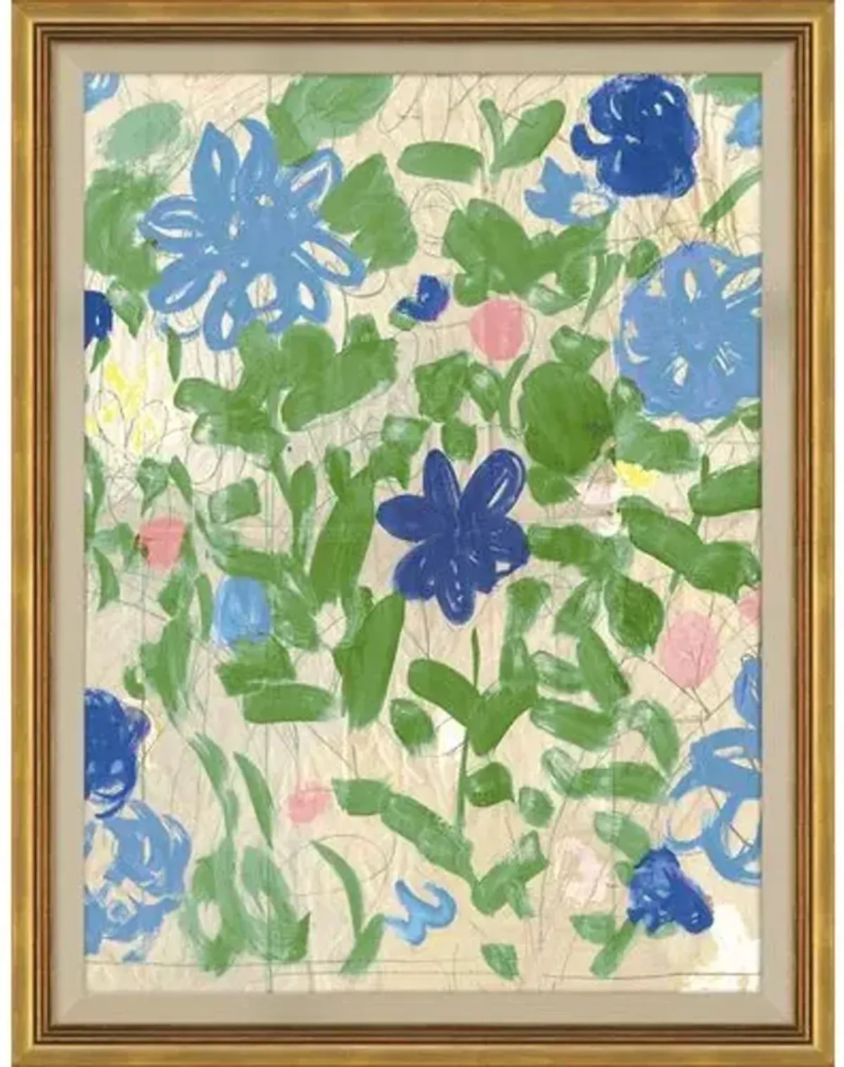 Paule Marrot - Fenetre Ouverte (var. 1) Painting - Soicher Marin - Blue