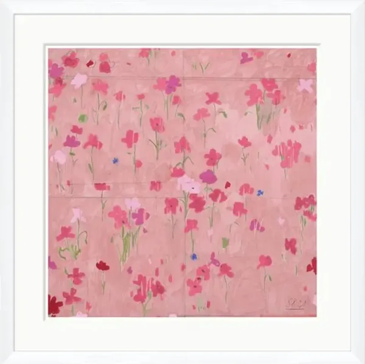 Paule Marrot - Coquelicots (var. 1) Painting - Soicher Marin - Pink