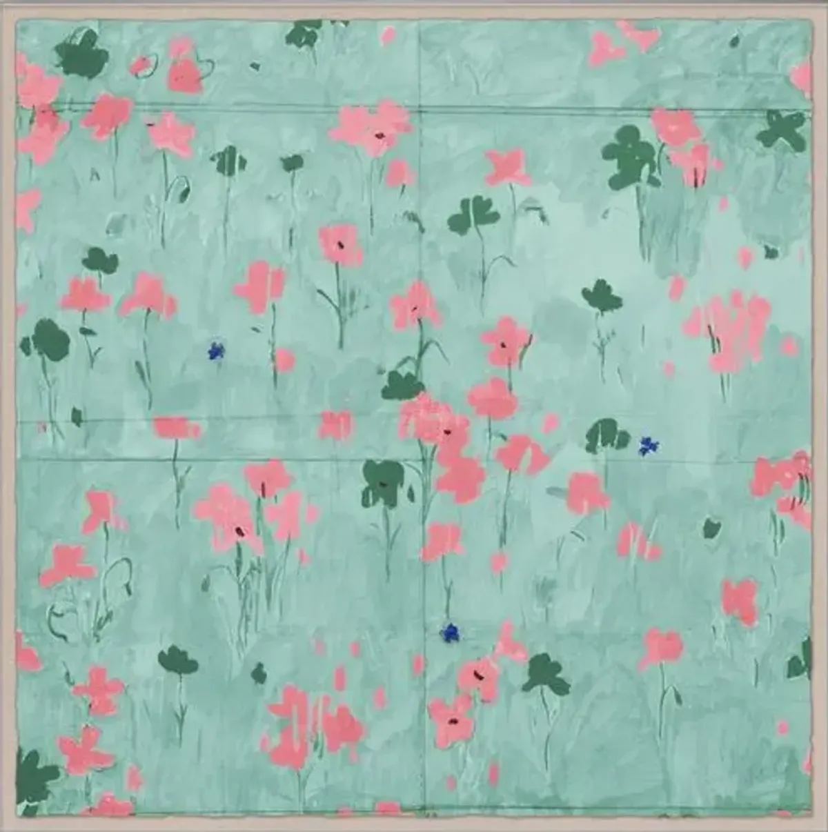 Paule Marrot - Coquelicots Painting - Soicher Marin - Blue