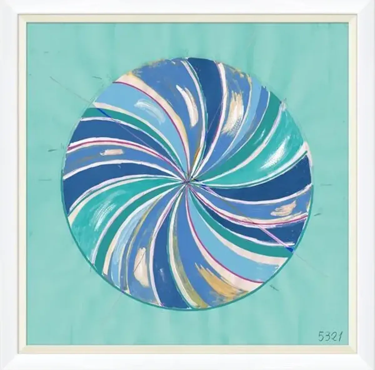 Paule Marrot - Agathe Variation III Painting - Soicher Marin - Blue