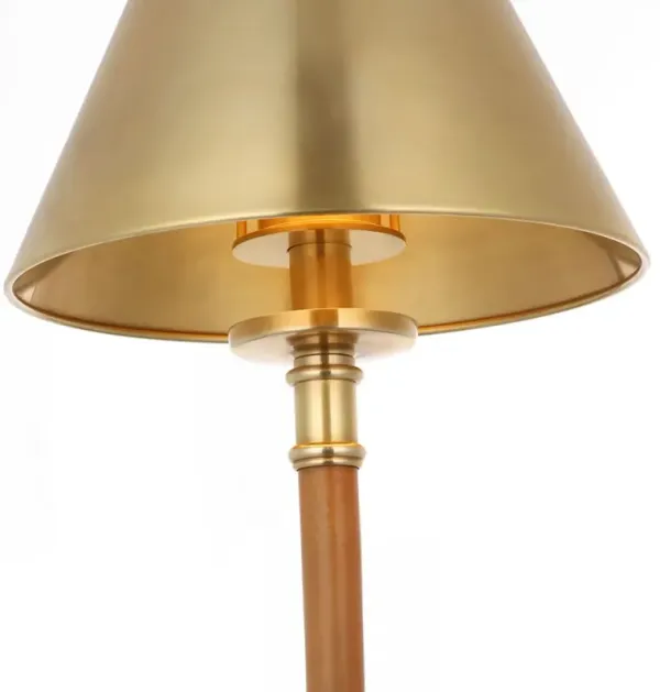 Ralph Lauren Home - Visual Comfort - Dalfern 53" Cordless Reading Floor Lamp - Waxed Bamboo/Natural Brass