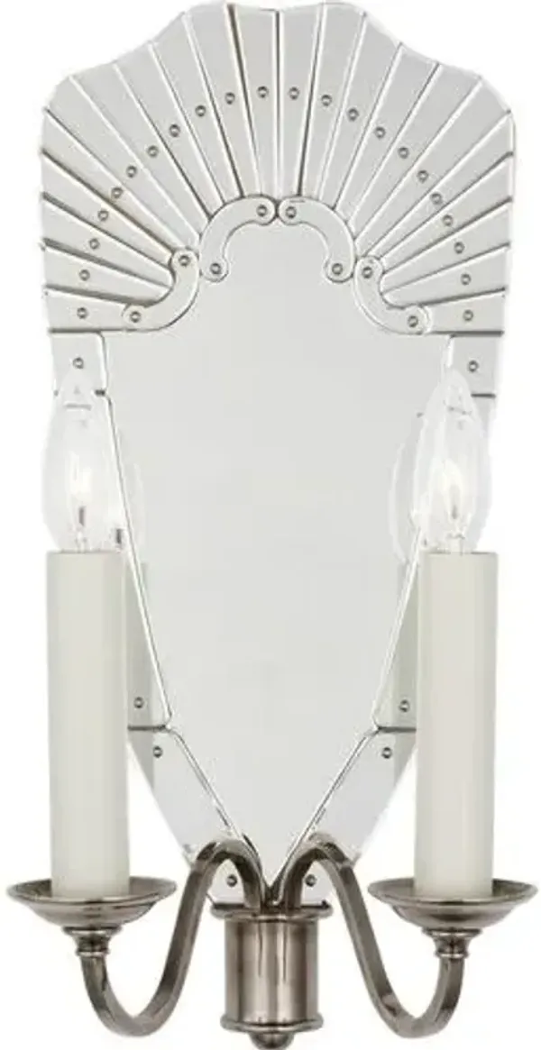 Ralph Lauren Home - Visual Comfort - Adelaide Double Sconce - Silver