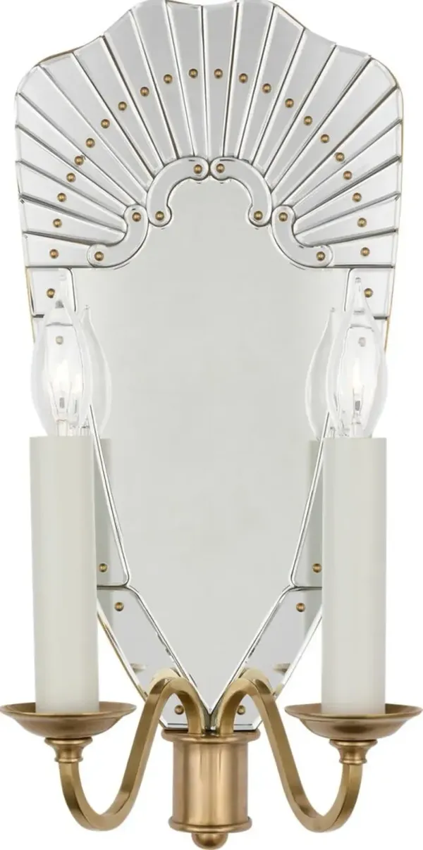 Ralph Lauren Home - Visual Comfort - Adelaide Double Sconce - Silver