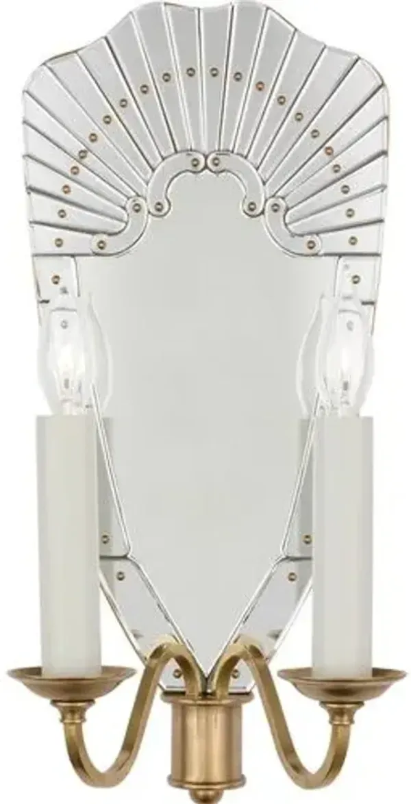 Ralph Lauren Home - Visual Comfort - Adelaide Double Sconce - Silver
