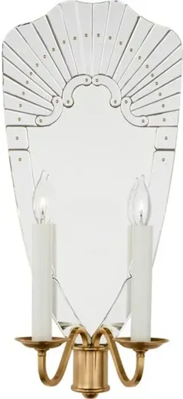 Ralph Lauren Home - Visual Comfort - Adelaide Double Sconce - Silver