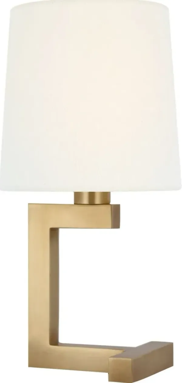 Ralph Lauren Home - Visual Comfort - Hedger 12" Accent Table Lamp - Gold - 10.75Hx5.5Wx5.5D in