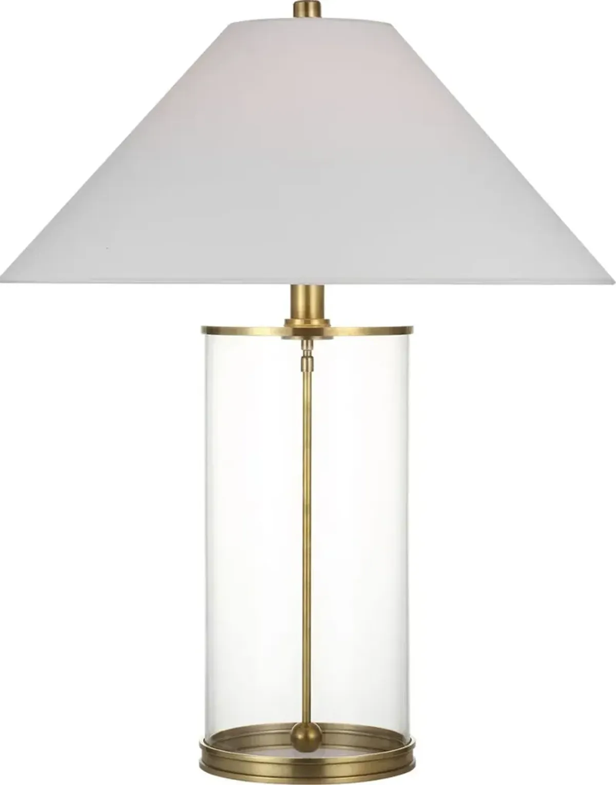 Ralph Lauren Home - Visual Comfort - Modern Cordless Table Lamp - Clear/Natural Brass - Gold
