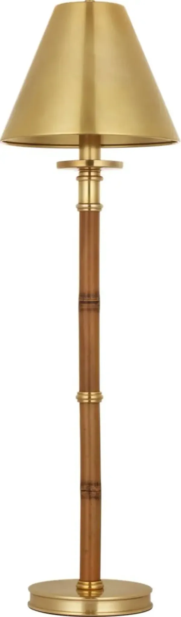 Ralph Lauren Home - Visual Comfort - Dalfern 27" Cordless Desk Lamp - Waxed Bamboo/Natural Brass - Brown