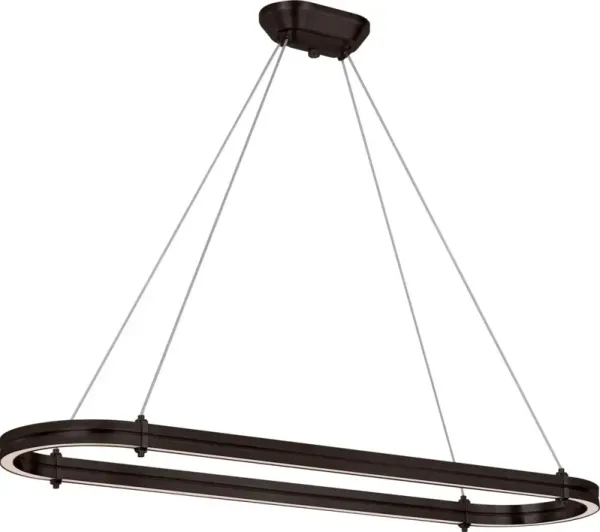 Ralph Lauren Home - Visual Comfort - Paxton 54" Oval Linear Chandelier - Black