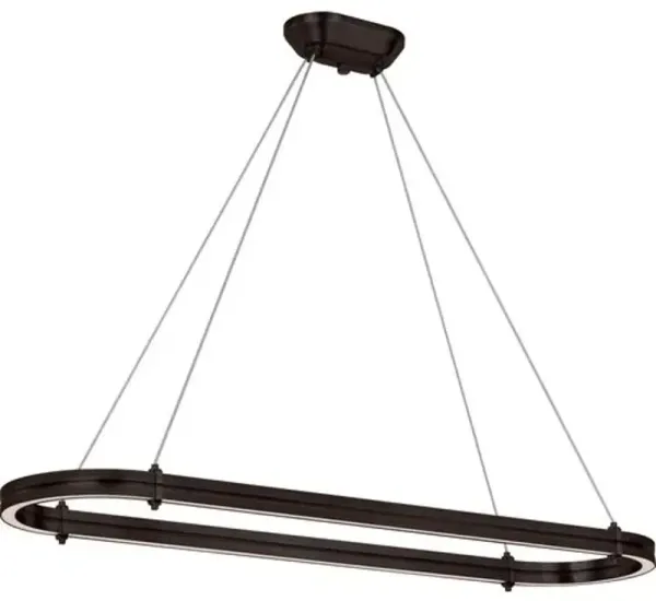 Ralph Lauren Home - Visual Comfort - Paxton 54" Oval Linear Chandelier - Black