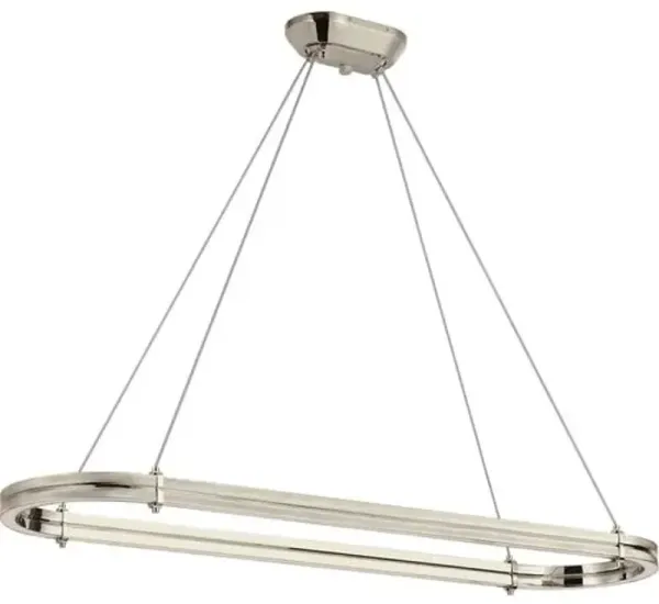 Ralph Lauren Home - Visual Comfort - Paxton 54" Oval Linear Chandelier - Silver