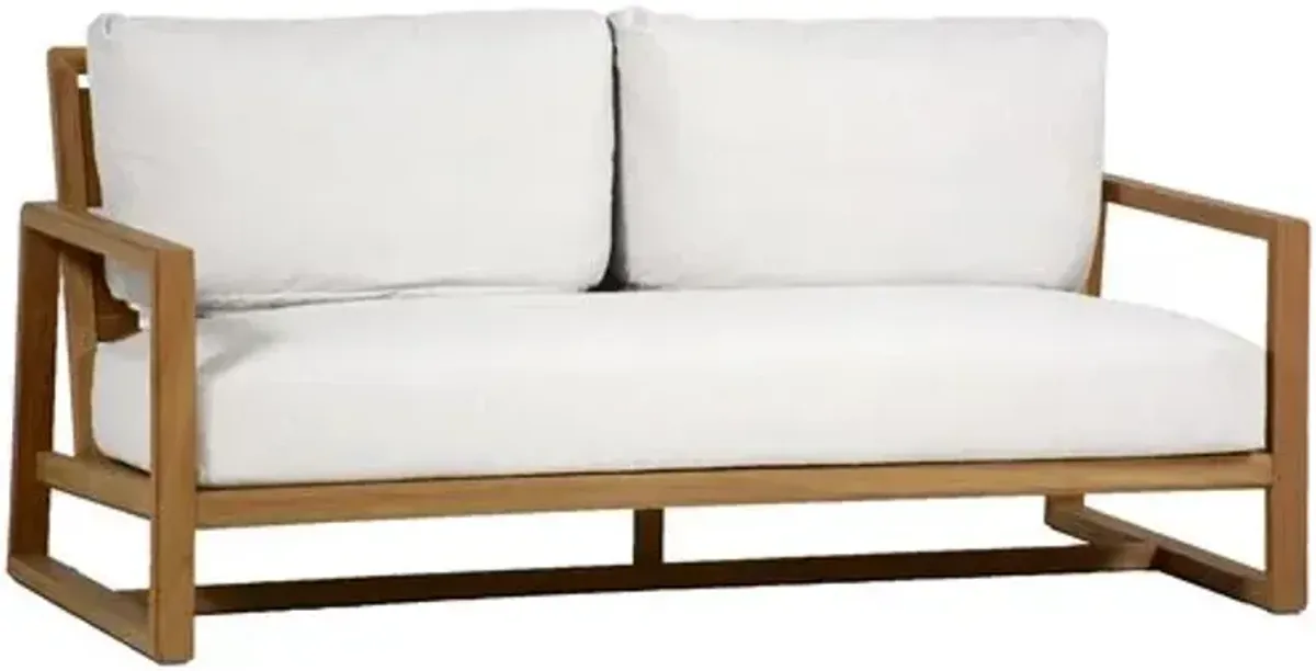Avondale Outdoor Teak Loveseat - Summer Classics - Brown