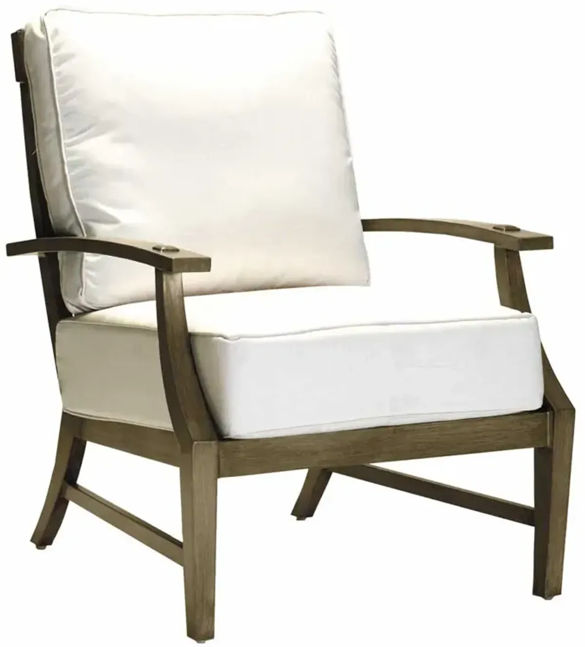 Croquet Outdoor Aluminum Lounge Chair, Slate Grey