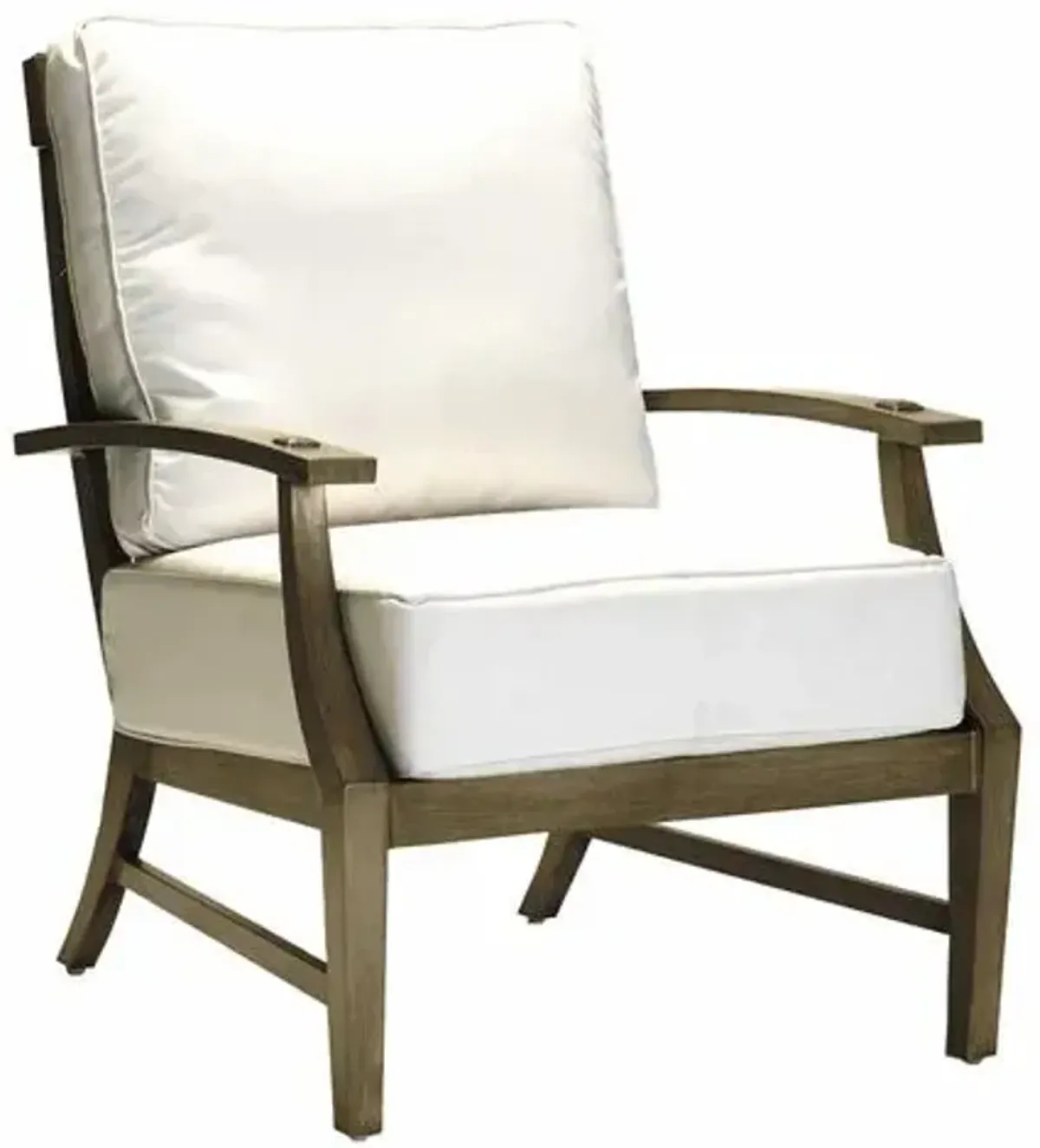 Croquet Outdoor Aluminum Lounge Chair - Slate Grey - Summer Classics - Handcrafted - Gray