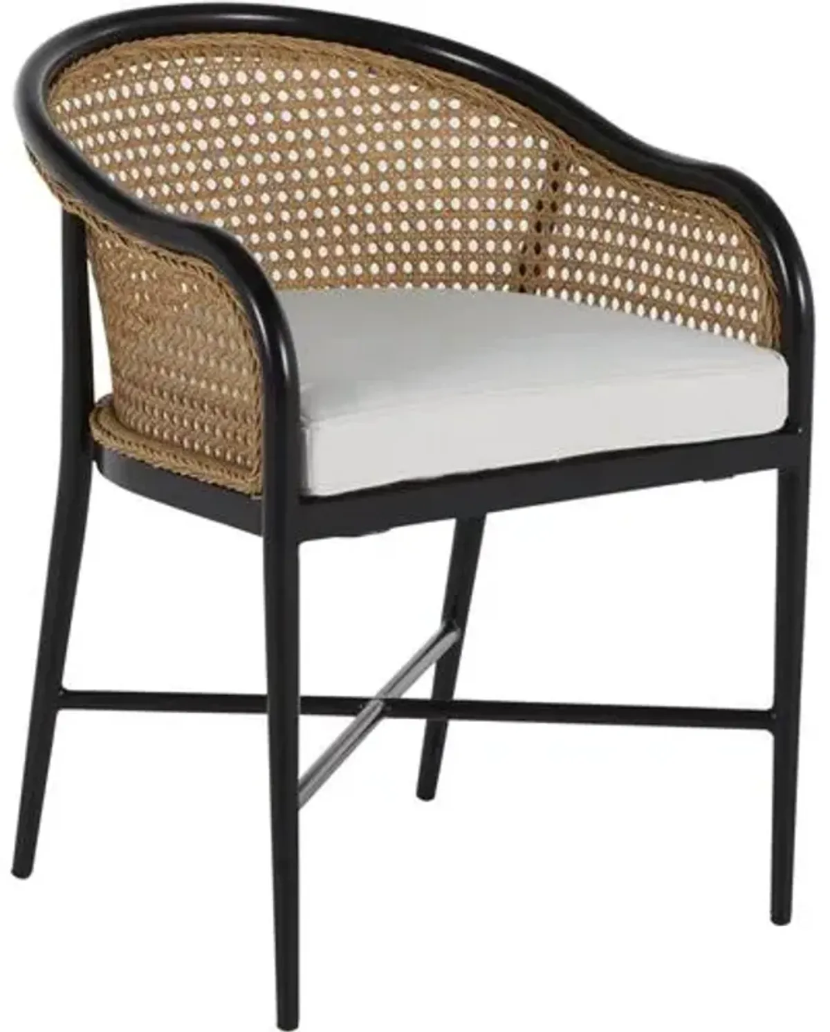 Havana Outdoor Wicker Arm Chair - Summer Classics - Black