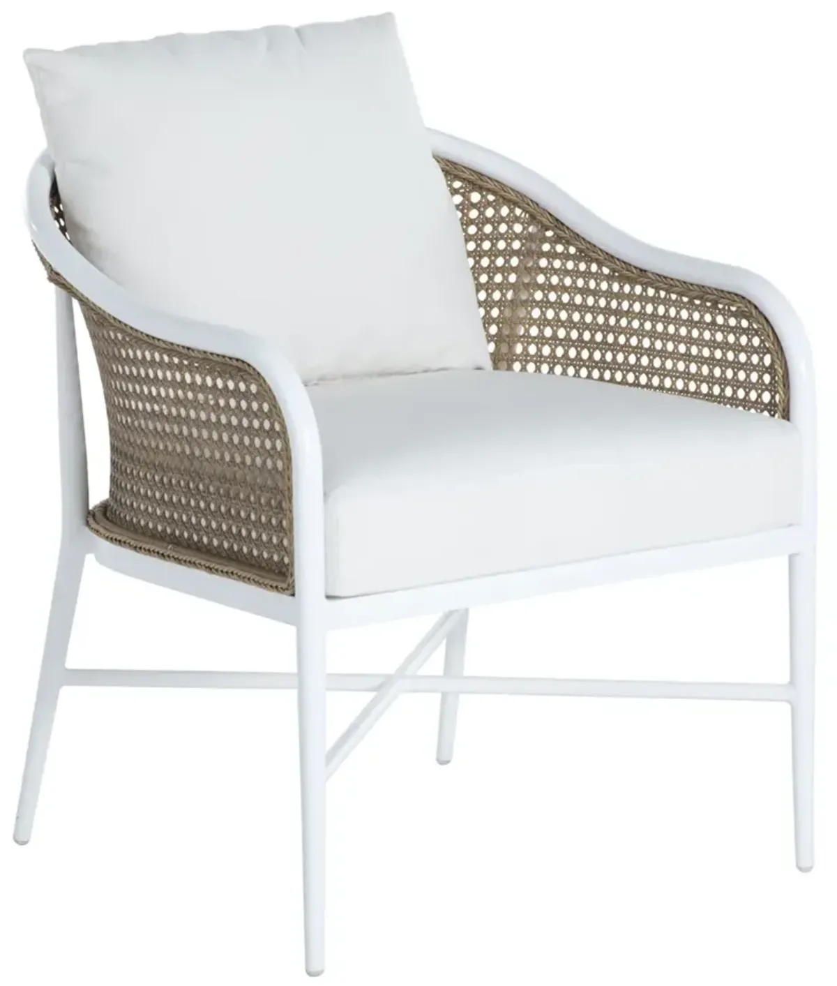 Havana Outdoor Cane & Aluminum Euro Lounge Chair
