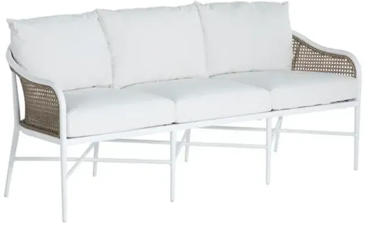 Havana Outdoor Wicker Euro Sofa - Summer Classics