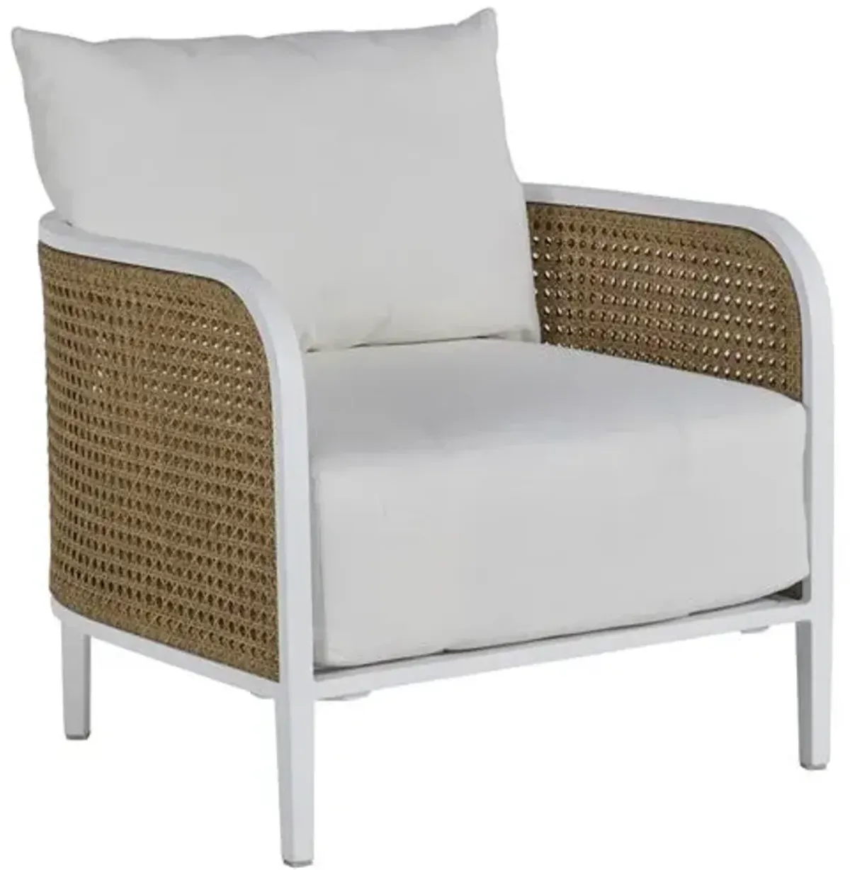 Havana Outdoor Wicker Lounge Chair - Summer Classics - White