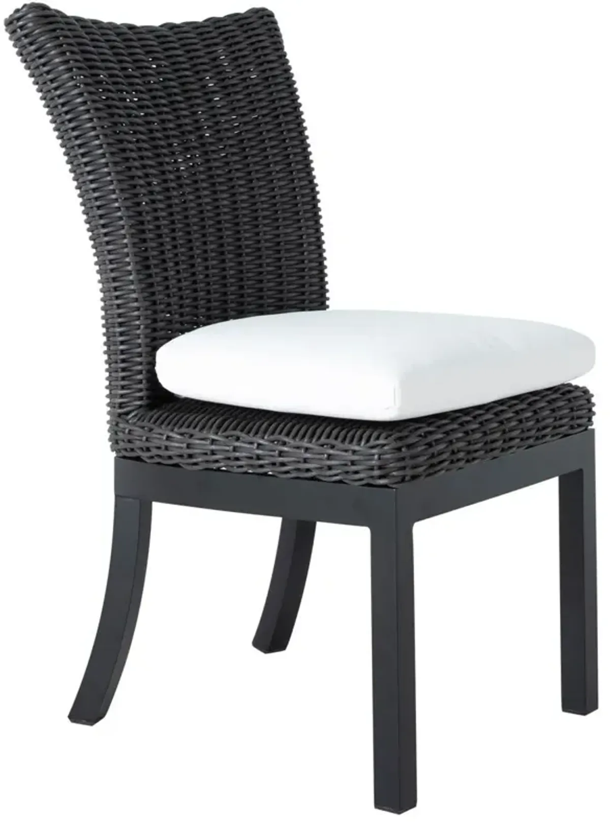 Montecito Outdoor Wicker Dining Side Chair with Cushion
