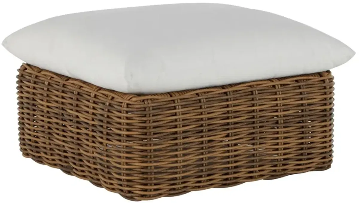 Montecito Outdoor Woven Wicker Ottoman