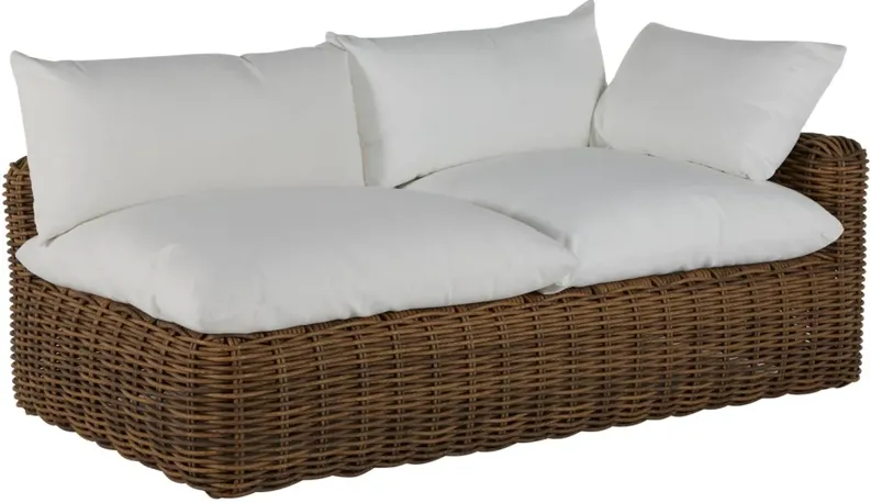 Montecito Outdoor Woven Wicker Loveseat