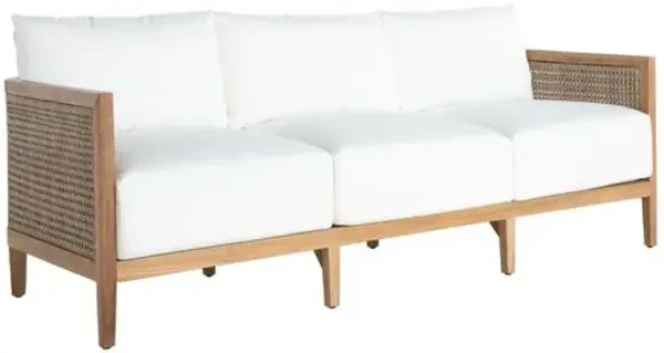 Playa Outdoor Wicker Sofa - Natural Teak - Summer Classics