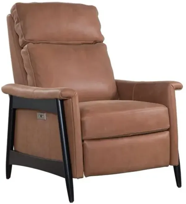 Langley Leather Power Recliner - Notting Hill Cider - Brown