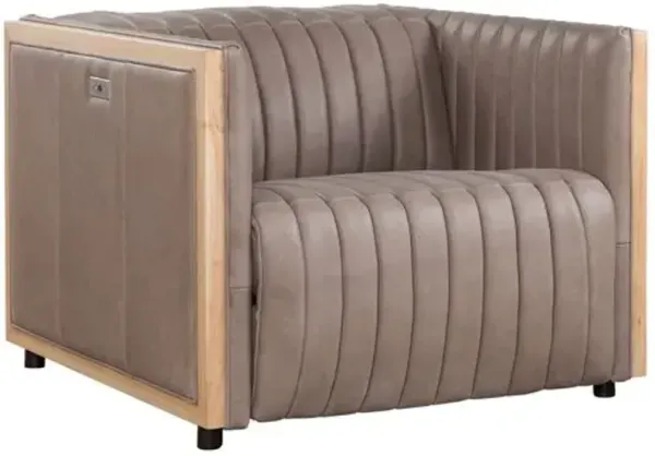 Montrose Leather Power Recliner - Brown