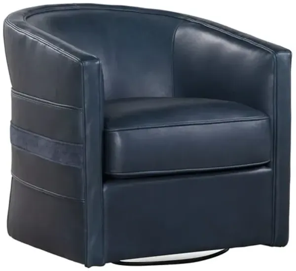 Parkhurst Leather Bow Swivel Chair