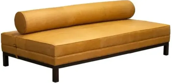 Ellington Leather Daybed - Kudos Chamois - Gold - Comfortable, Sturdy