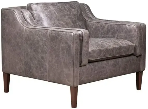 Sedgwick Leather Chair - Venerando Smoke - Brown