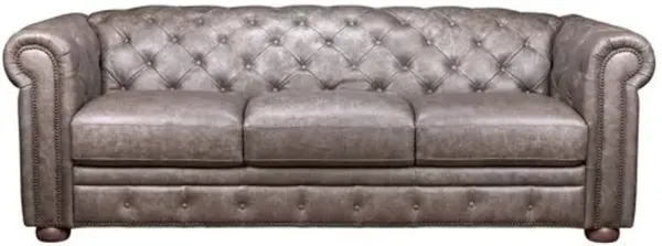 Pennington Tufted Leather Sofa