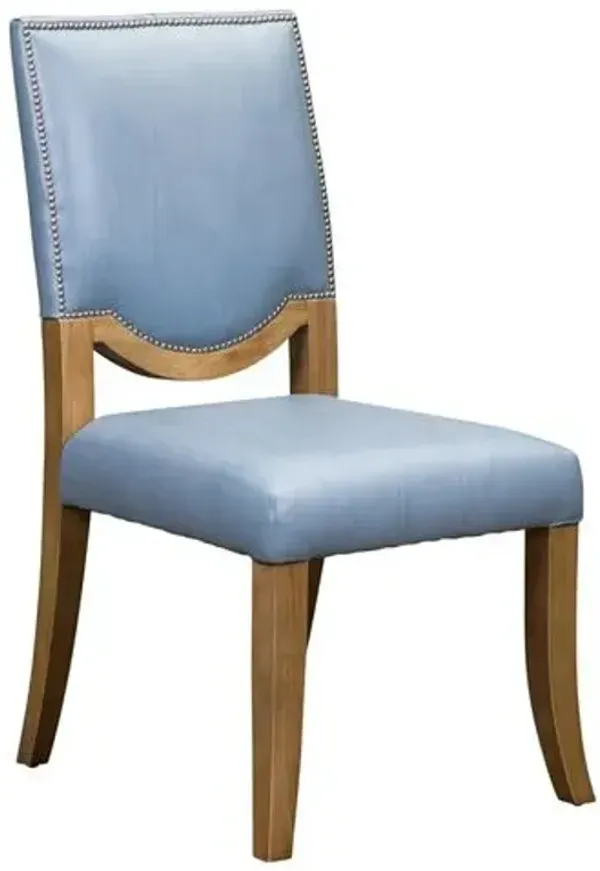 Westwood Leather Dining Chair - Blue