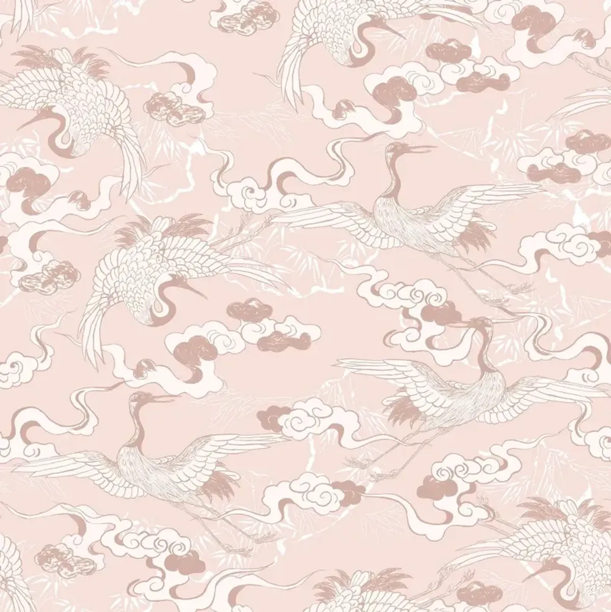 Yuki Osada, Floating Dreamy Cranes Wallpaper